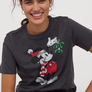 H&M Mickey Mouse Motif Tee Shirt